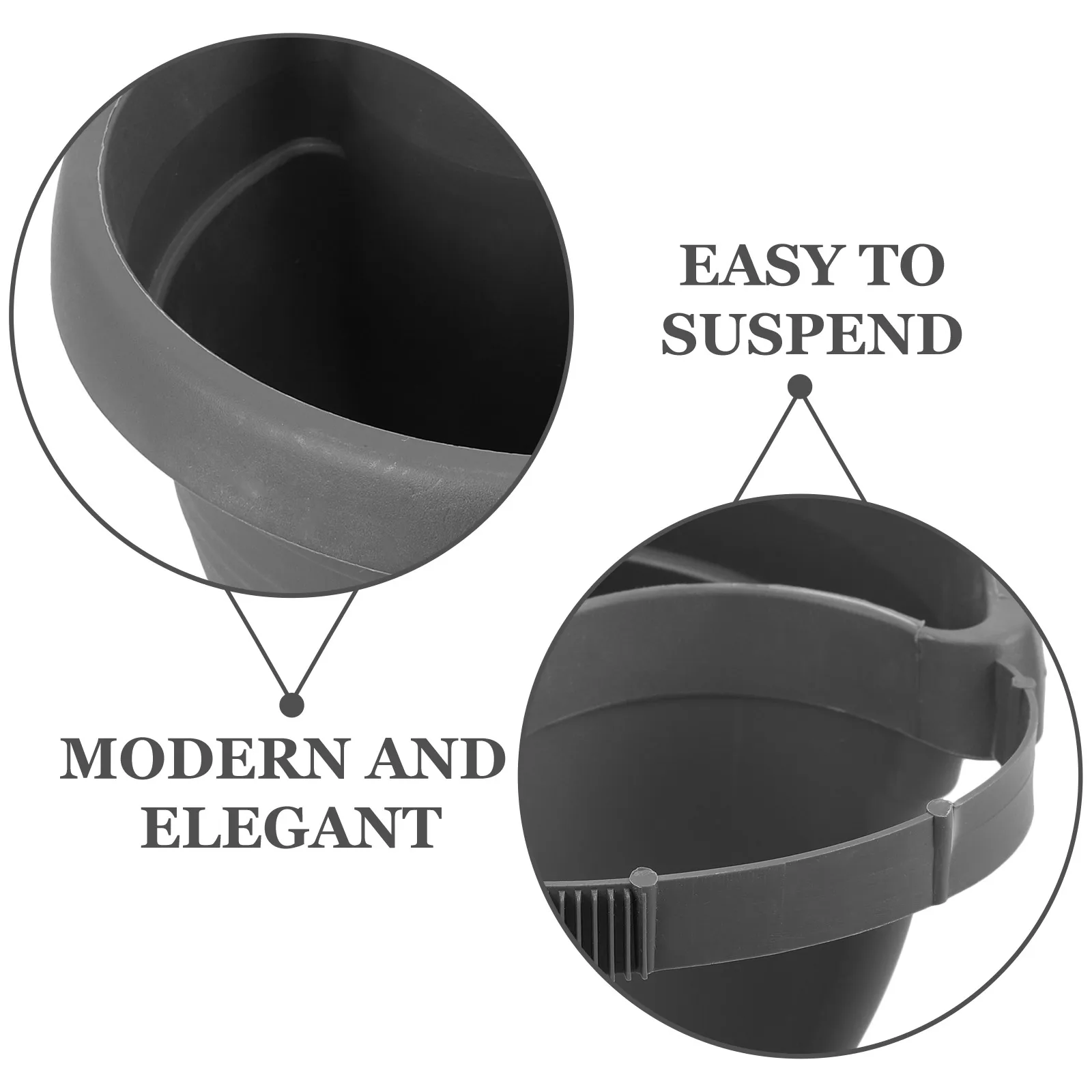 

Pipe Wall-mounted Flower Pot Hanging Flowerpot Plastic Planter Chargeable Holder