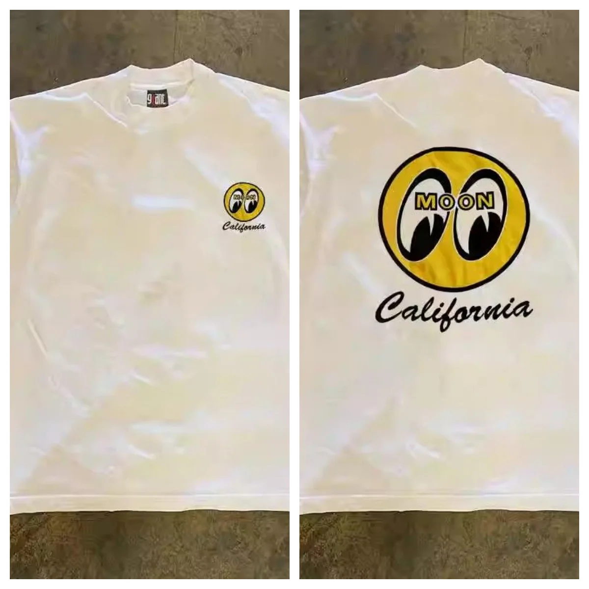 

American Retro Street Hip Hop Big Eyes Trendy Brand Loose and Versatile Cotton Short-sleeved T-shirt Men's and Women's Printing