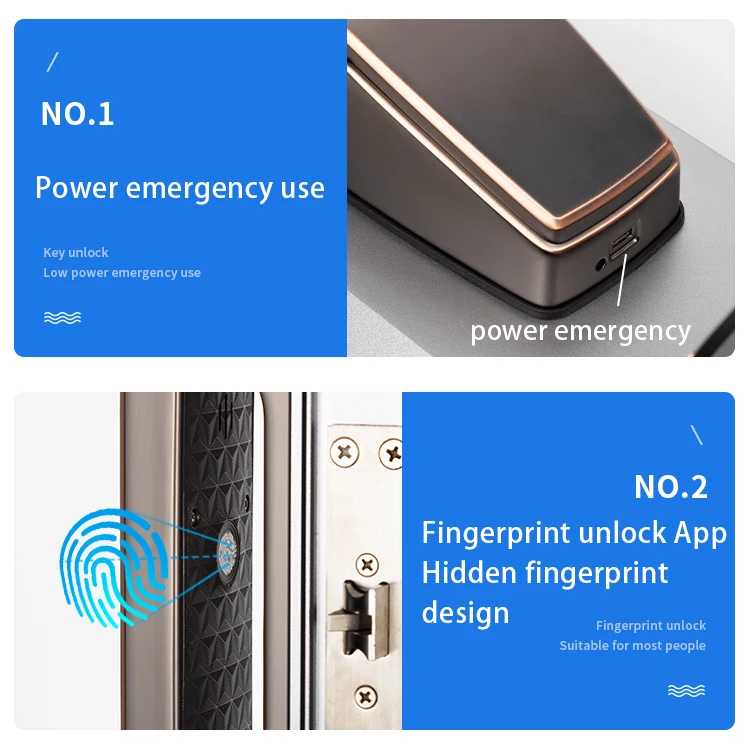 001 Automatic Face Recognition Door Lock Fingerprint Digital Intelligent Tuya Smart Home Biometric Lock