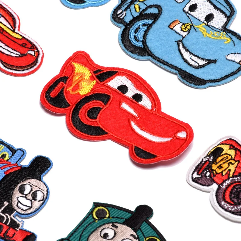 Lightning Mcqueen Thomas Train Patches Cartoon Anime Cartoon Clothes Patches Garment Stickers Embroidery Cloth Stickers