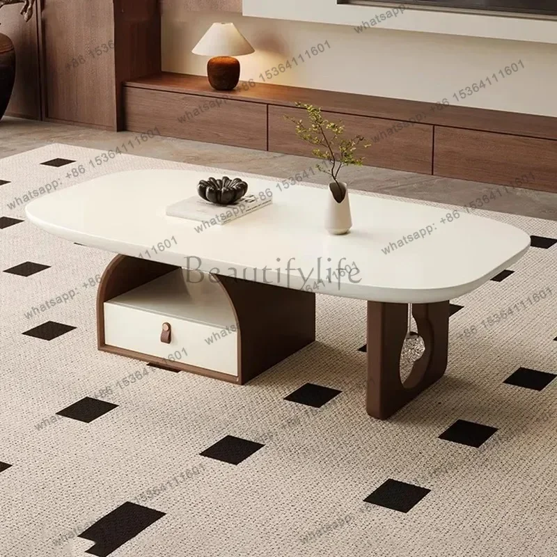 Aesthetic Simple Coffee Table Party Storage Nordic Luxury Modern Coffee Table Living Room Save Space Meubles Hotel Furniture
