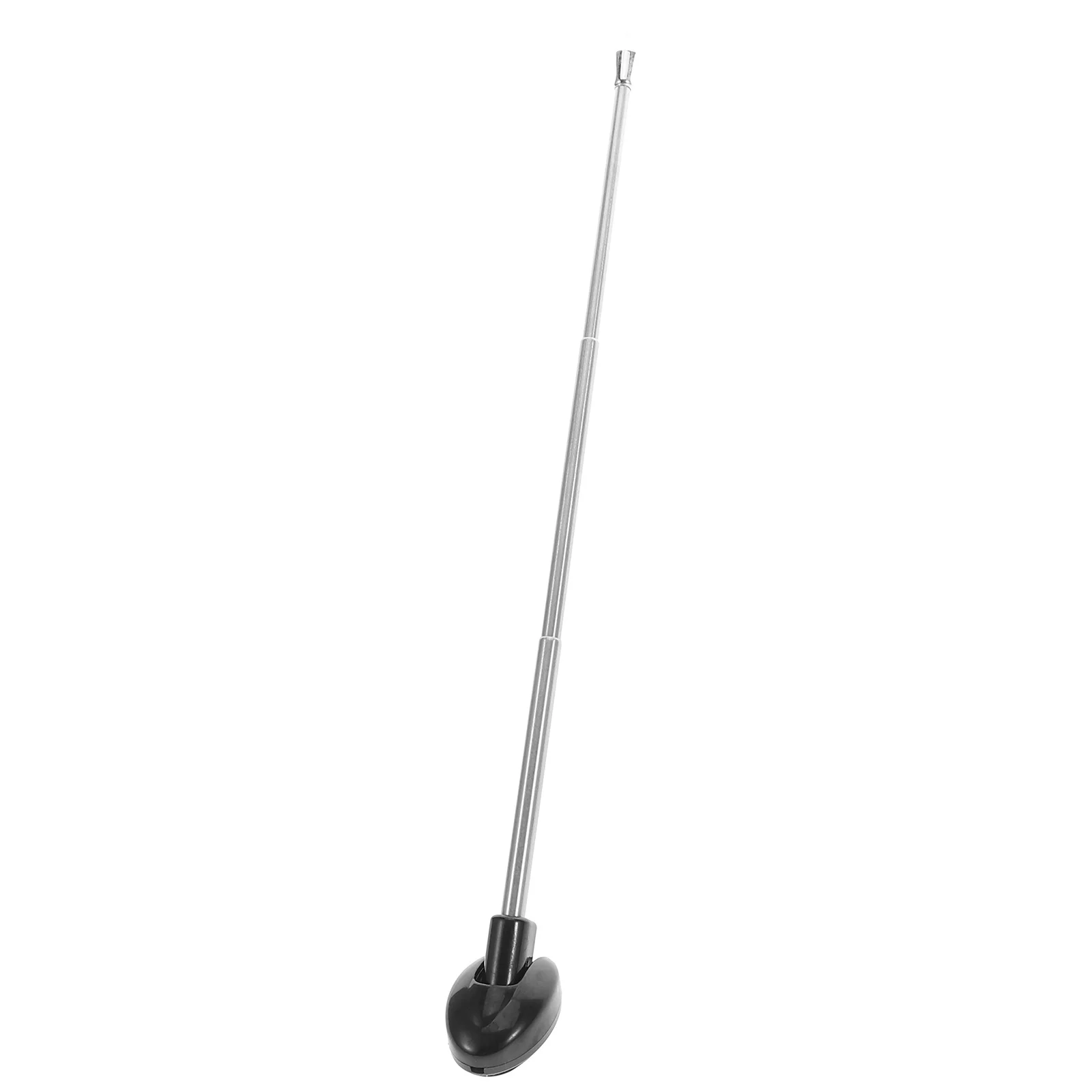 Adjustable Car Bumper Corner Telescoping 3 Section Antenna Pole Driving Parking Assistance Vehicle Safety Flag Pole Black 16cm