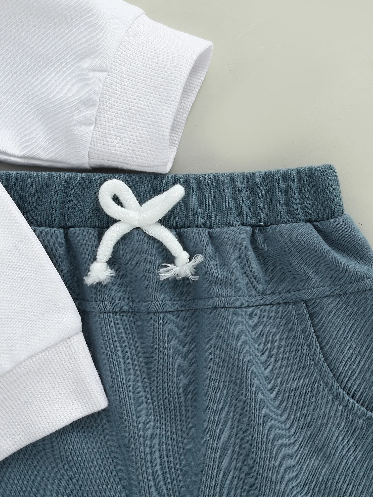 FOCUSNORM 0-5Y Herbst Kinder Baby Jungen Kleidung Set Lkw Brief Drucken Langarm Pullover Tops Elastische Taille Hosen – Detail 3