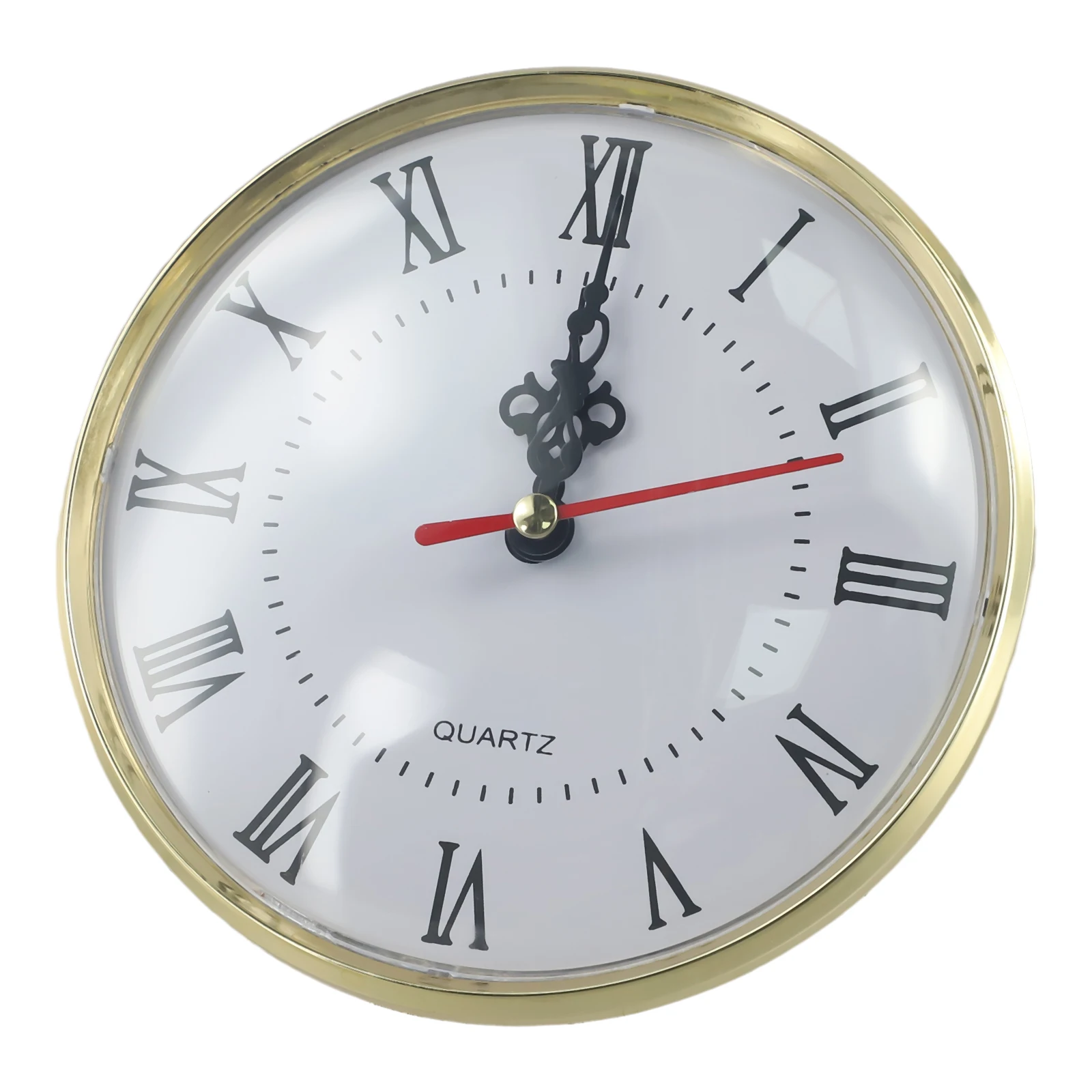 1 Pc DIY 130MM Quartz Clock Insert Movement Roman Numerals Replacement Gold And Silver Clock Quartz Movement Round Clock