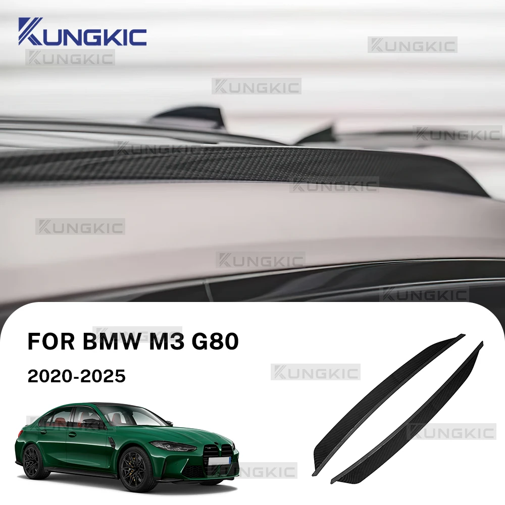 

For BMW M3 G80 Car Roof Side Wing Spoiler Lip ABS Cover Sticker for G80 M3 2020 2021 2022 2023 2024 2025
