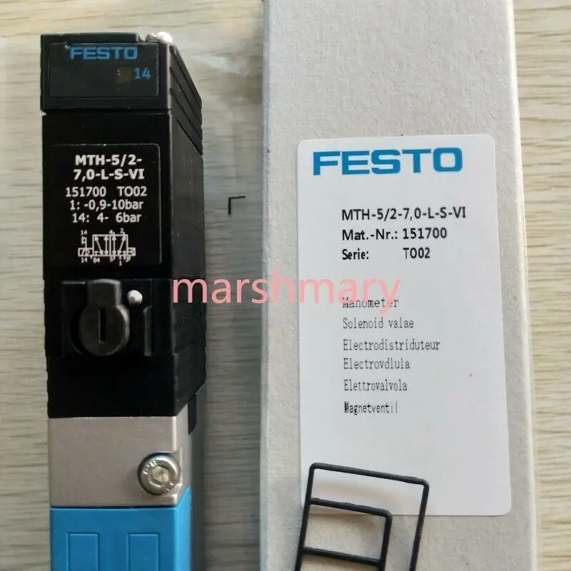 

1PCS NEW FESTO MTH-5/2-7,0-L-S-VI 151700 Solenoid Valve MTH-5/2-7.0-L-S-VI