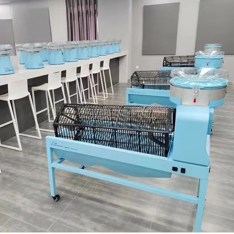 FOODLINE Compact Dry Garlic Peeling Machine Small Floor Space Movable Casters Farm Startup Processing Gear