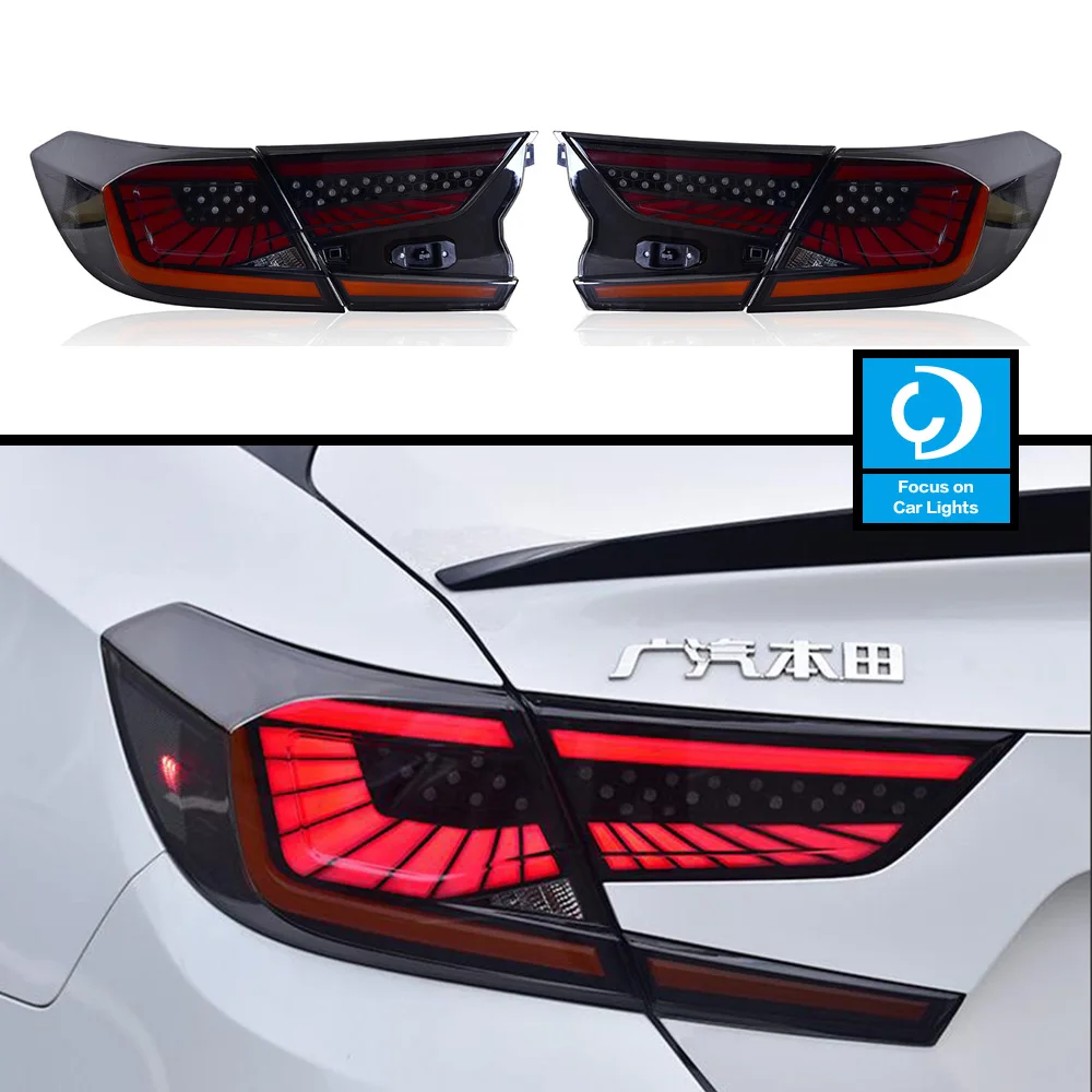 Taillights Styling For Honda Accord X 2018-2021 Tail Light Type LED DRL Running Signal Brake Reversing Parking Lighthouse 4PCS