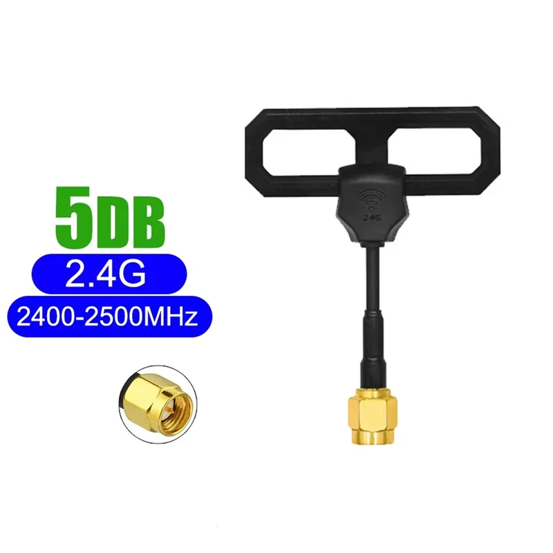 HFES с высоким коэффициентом усиления 5Dbi 2,4G Wi-Fi RHCP Omni Mini Lollipop антенна для FPV SMA мужской передатчик/приемник