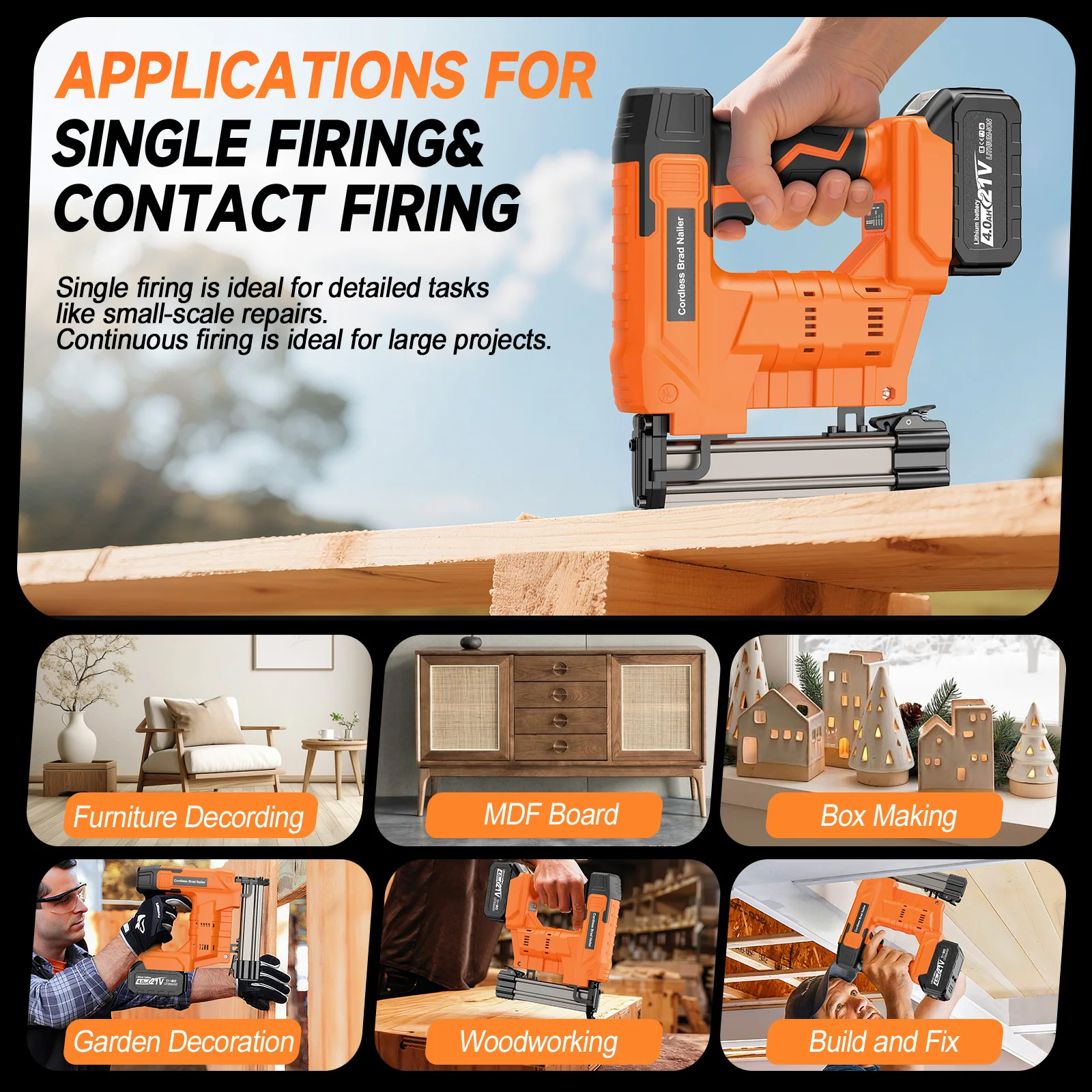 F15-F32 K415-K425 Electric God - Nail Gun Brad recension och pris