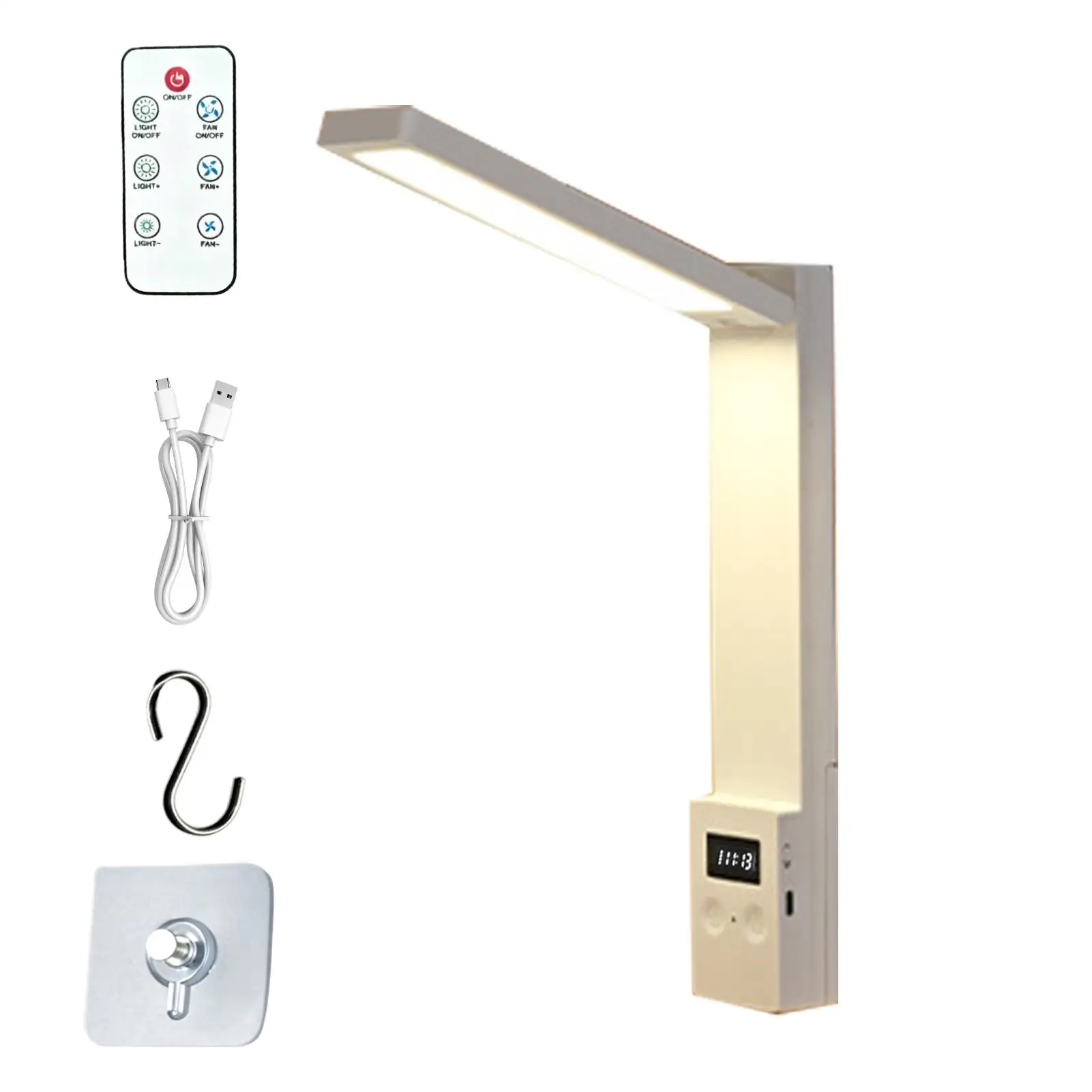 Magnetic Desk Light Remote Control Foldable Rechargeable Table Lighting 3 Brightness Dimmable Magnetic Desk Lamp for Study Table