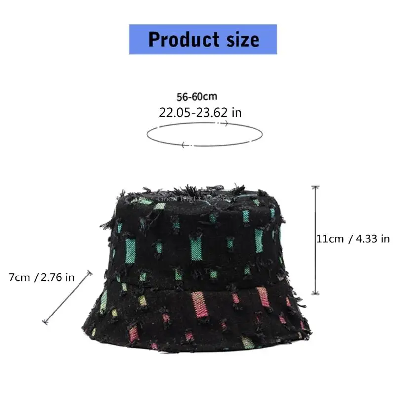 قبعة دلو قابلة للطي للحماية من الشمس بلون مغسول، قبعة صياد السمك، أغطية رأس مريحة للنساء أثناء السفر والشاطئ والارتداء اليومي #6
