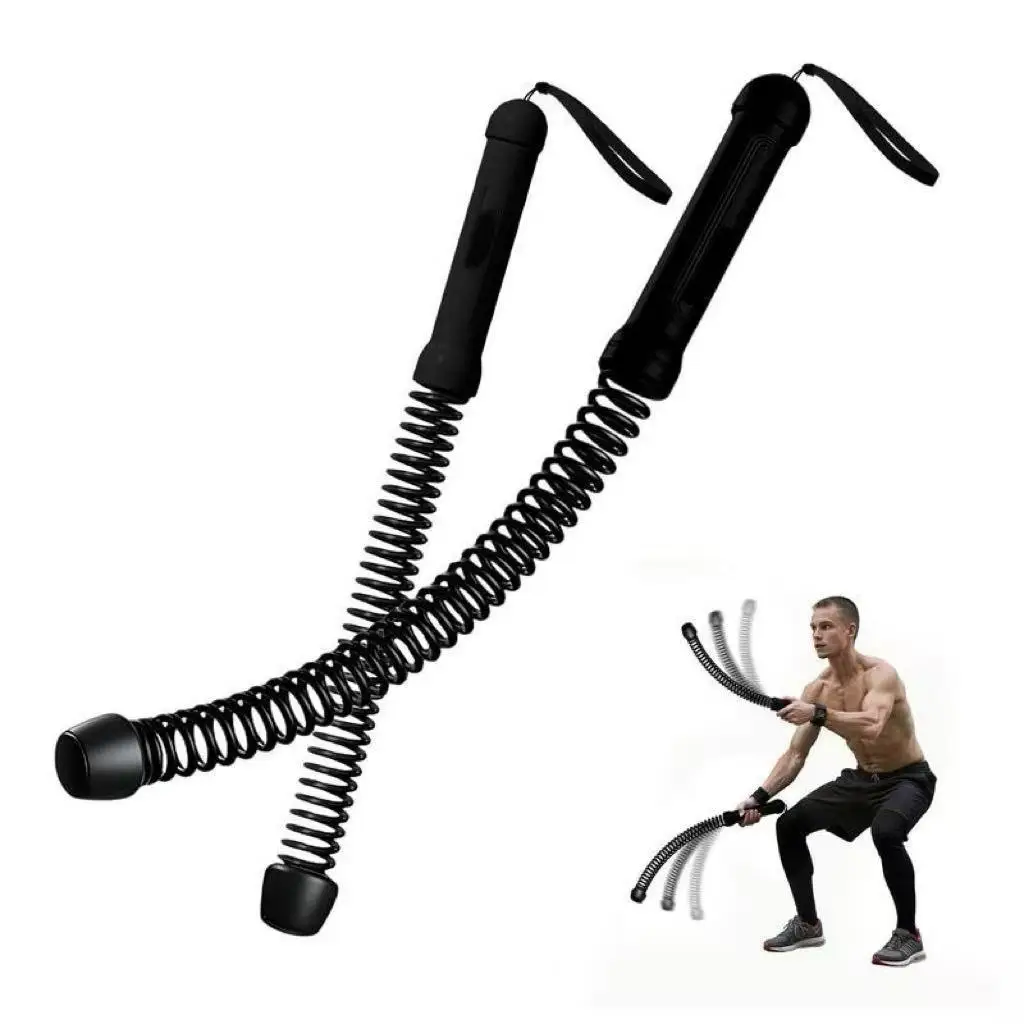 

CS Cordless Spring Steel Battle Rope Swing Rope for Physical Training Arm Strength & Muscle Exercise-Indoor/Outdoor Use
