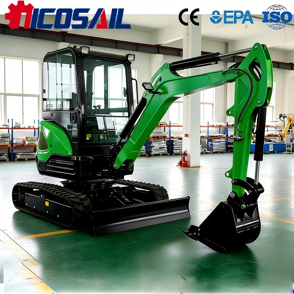 

Компактный экскаватор Nicosail 2,5 тонны, сертифицированный CE, Euro 5, с высокой маневренностью и надежным качеством для сельского хозяйства и коммунальных служб