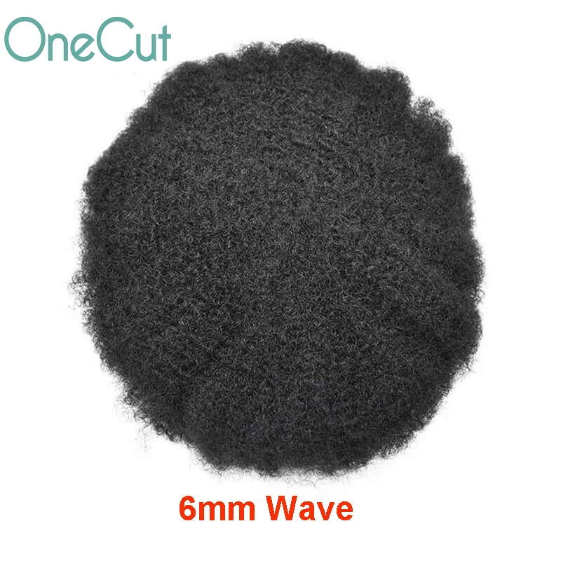 4mm-25mm Afro Curl Mono Men Toupee Remy Wigs Male Hair Capillary Prosthesis Human Hair System Men Hair Replacement Natural Color