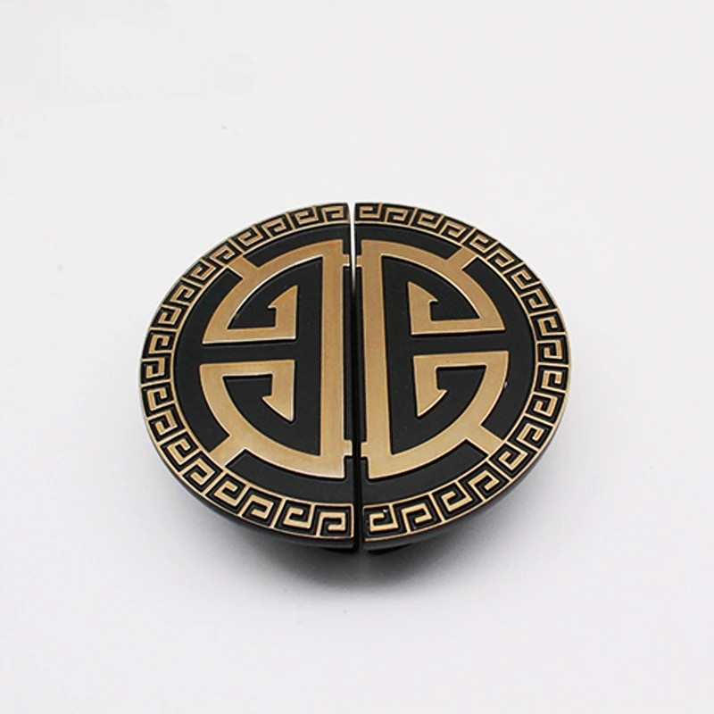 

Новые шкафы из цельного дерева в китайском стиле, ящики, шкафы, дверные ручки, подходящие ручки из античной меди, полукруглые ручки