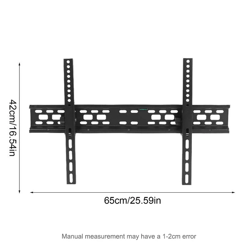 Soporte de pared para TV BEISHI para la mayoría de soporte plano de perfil bajo con inclinación Universal de 32-65 pulgadas Max Vesa 600 x 400 mm 40 kg Ajuste de ángulo -5 ~ 15 °
