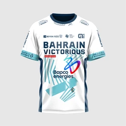 BAHRAIN zwycięski 2024 Jersey BAHREIN Tour De France kolarski wyścig mężczyzn nowe letnie kobiety t-shirt z krótkim rękawem topy dzieci 3D