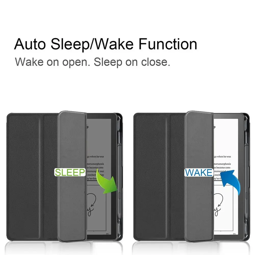 Supporto pieghevole custodia per lettore elettronico Auto Wake/Sleep custodia protettiva in pelle da 10.2 pollici con Cover posteriore per Slot per penna per Kindle Scribe