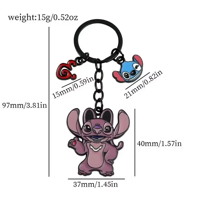 Disney Stitch brelok Cute Cartoon Stitch wisiorek ze stopu breloczek tornister dekoracja moda biżuteria zabawki prezenty świąteczne