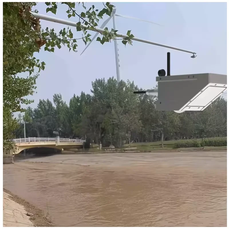 Rs485 Contactless Radar Flow Meter Level Speed Sensor For Ecological Drainage Irrigation Channel