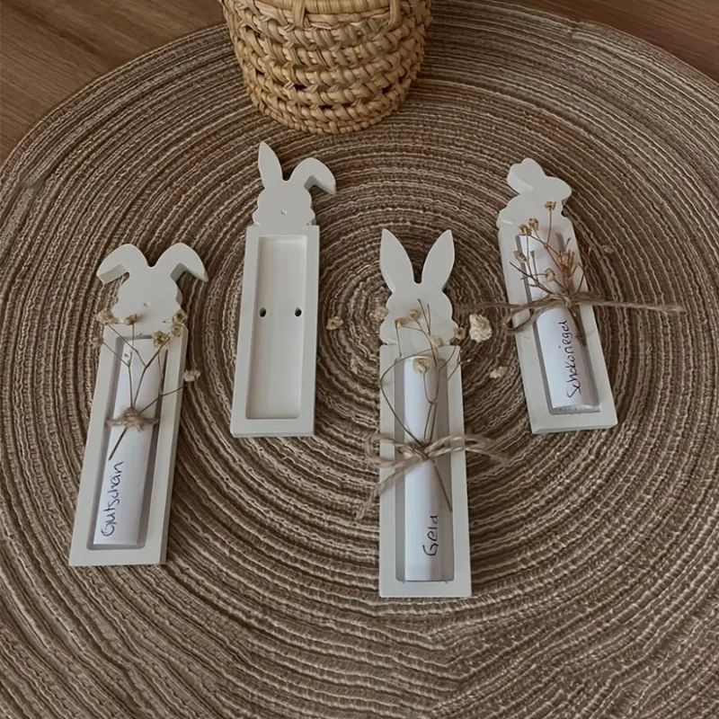 Resin silicone mold, four-connected rabbit gift mold, fragrance plaster drop-glue decorative label, DIY molding mold