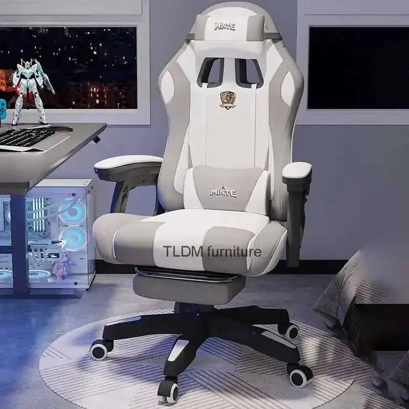 modern Memory foam lovely grey game chair chair arm luxury comfortable relax ergonomic game Fauteuil game office furniture