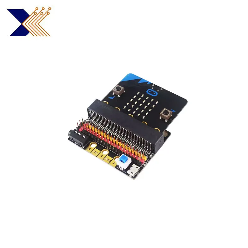 Placa adaptadora micro:bit de expansión, placa adaptadora de microbit para programación de escuela primaria y secundaria, V1.0, V2.0