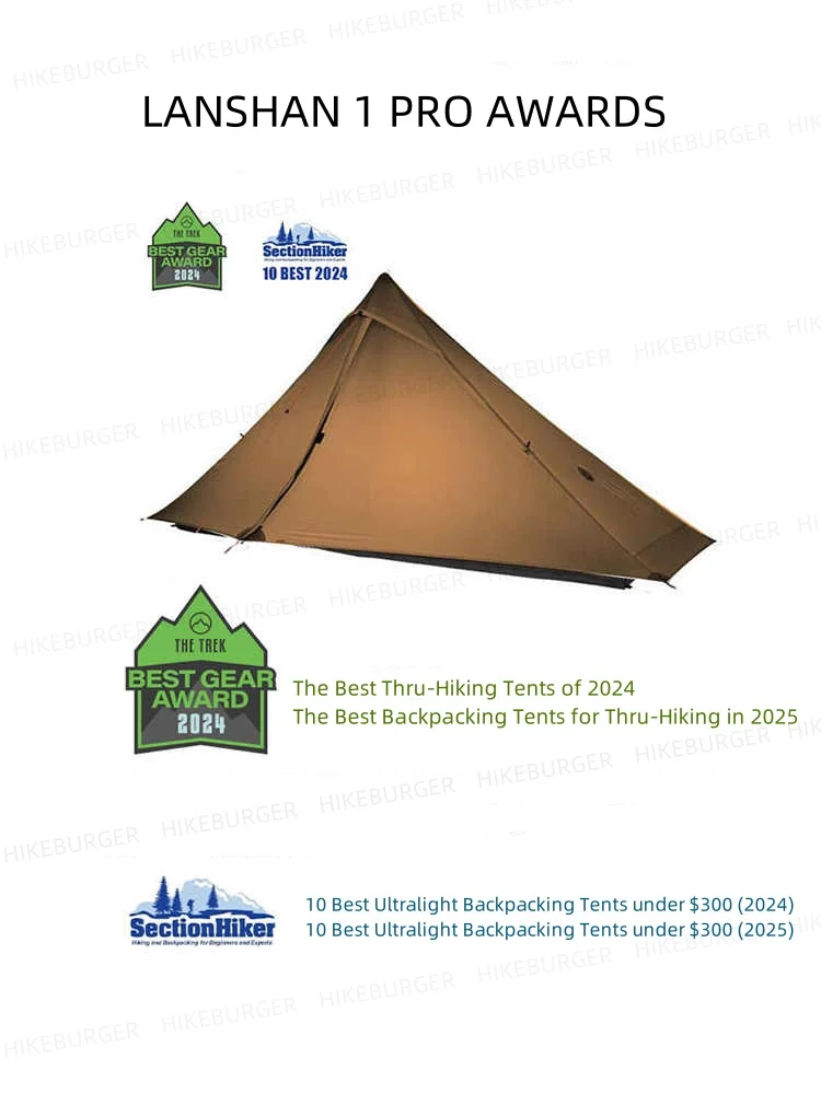 3F UL GEAR Lanshan 1Pro 2026 Zelt Outdoor Ultraleicht Camping Zelt 690g/1,52lb Silpoly Zelt T-zip Tür Wasserdicht Wandern Klettern – Detail 4