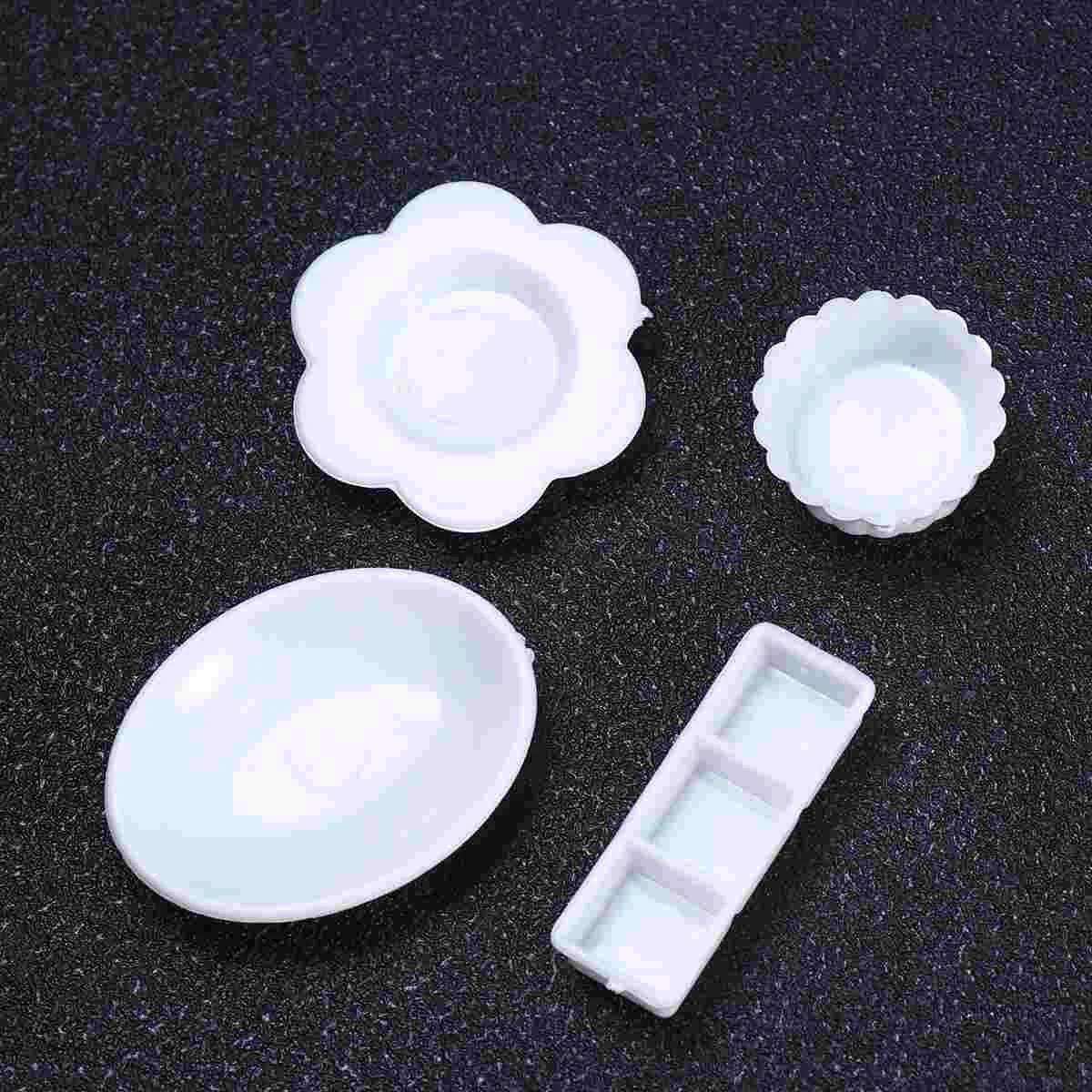 

2 Sets/66pcs Happy Childhood Toys Mini Tableware Educational Playthings House Flatware Simple