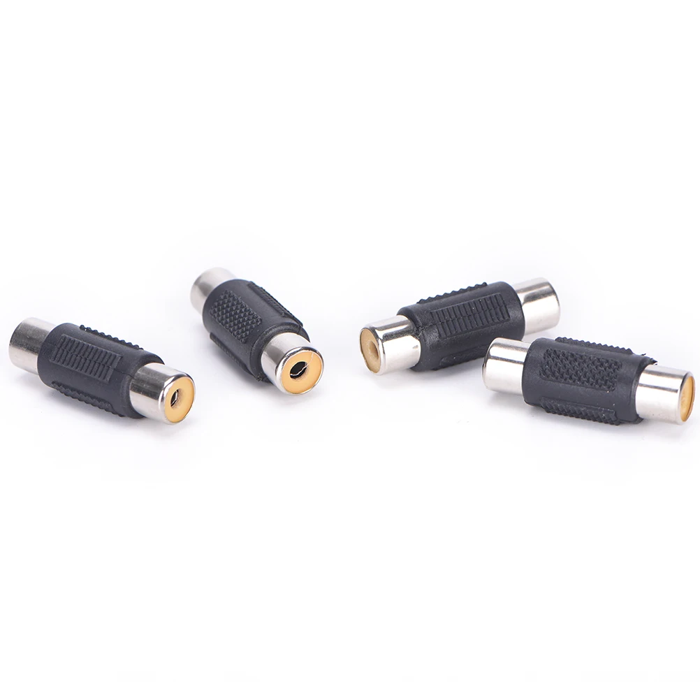 

10pcs RCA Joiner Couplers AV Female to Female F/F Audio Adapter Connector