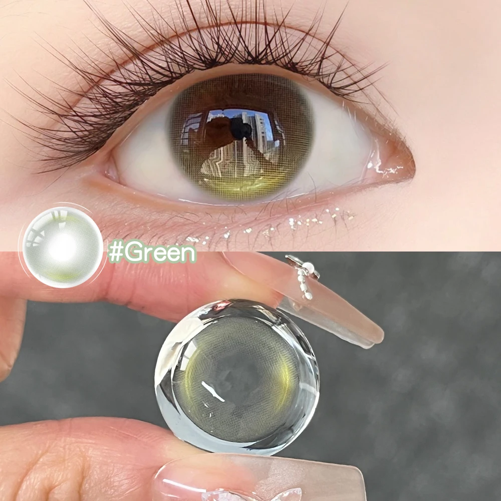 ovolook-lentes-de-contato-diarias-descartaveis-10-pecas-efeito-pupila-verde-vidro-permeavel-ao-oxigenio-cor-clara-com-efeito-de-Iris-pinca-gratis
