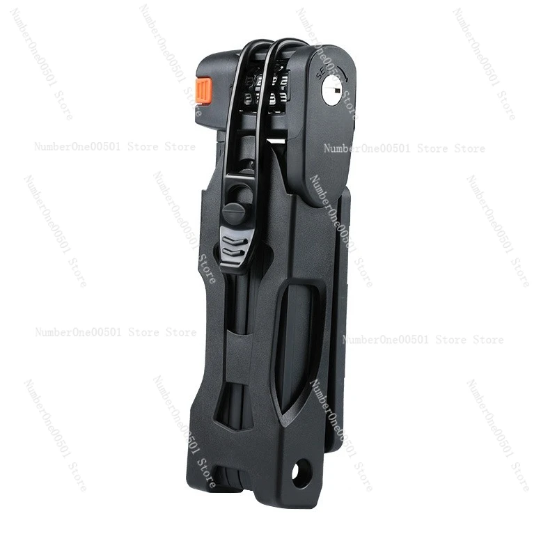 Bicycle Code Lock Keyless Folding Lock Anti Theft Waterproof Alloy Steel for Mountain Road Bike