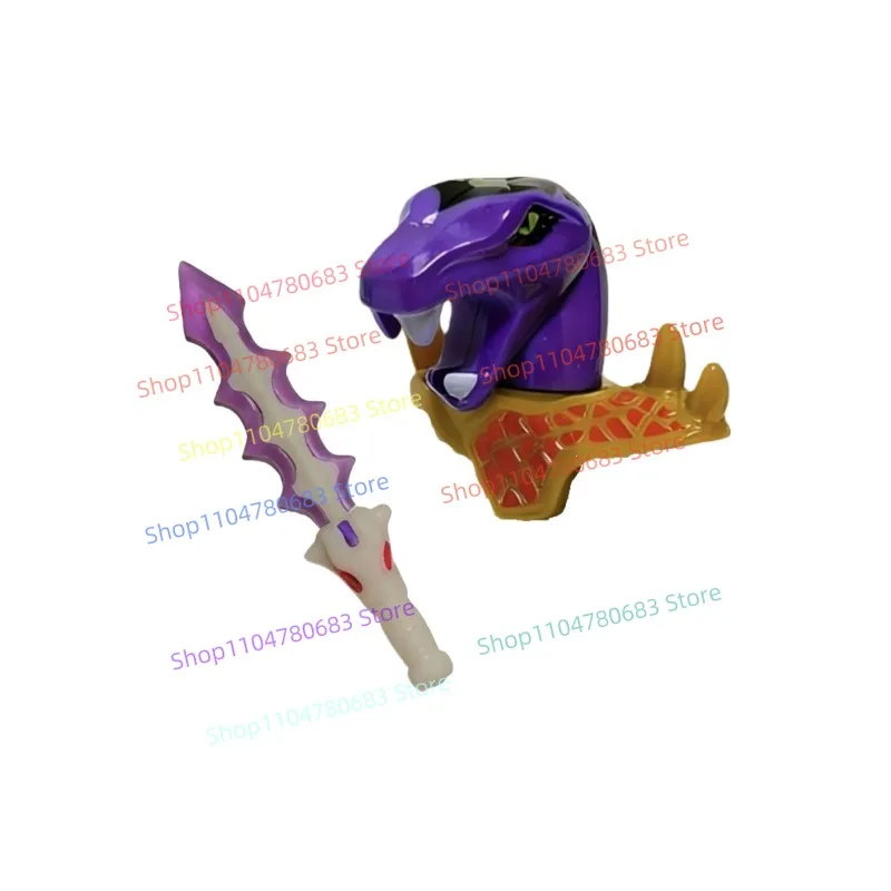 

MOC Building Blocks Purple Python Sword Mini Figure Assembly Model Display Anime TV Character Toy Decoration Gift Collectible