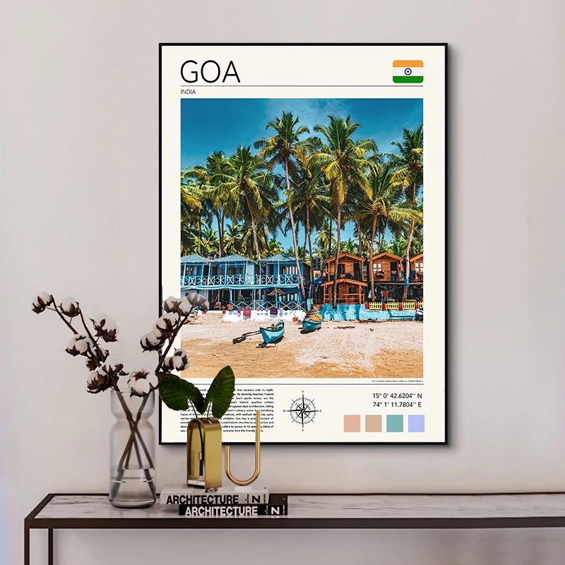 旅行のポスターキャンバス絵画、部屋の装飾のためのアート写真、 - Home Decor Vietnam のレビューと価格