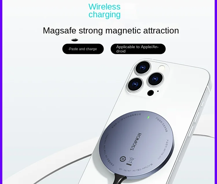 magsafe Wireless charger Magnetic desktop stand 2-in-1 mobile phone quick charging accessory Wireless charging mount