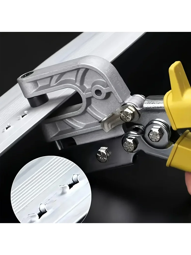 1pc Keel Pliers Punch Lock Stud Crimper Hand Tools Flat Mouth Pliers Ceiling Hole Ceiling Punching Tool Hand Ratchet Tool