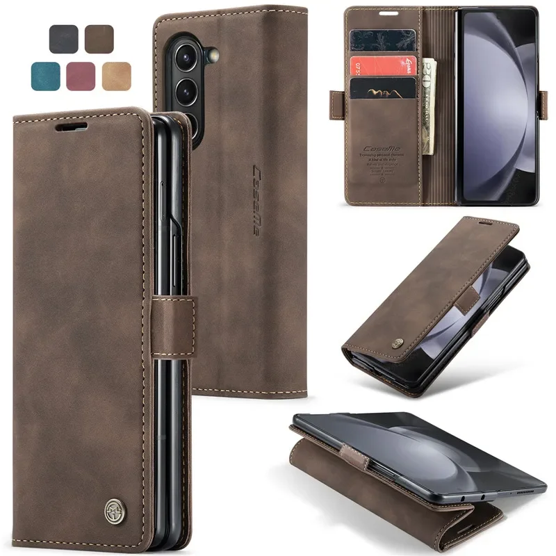 CaseMe Retro Leather Wallet Phone Case for Galaxy Z Fold