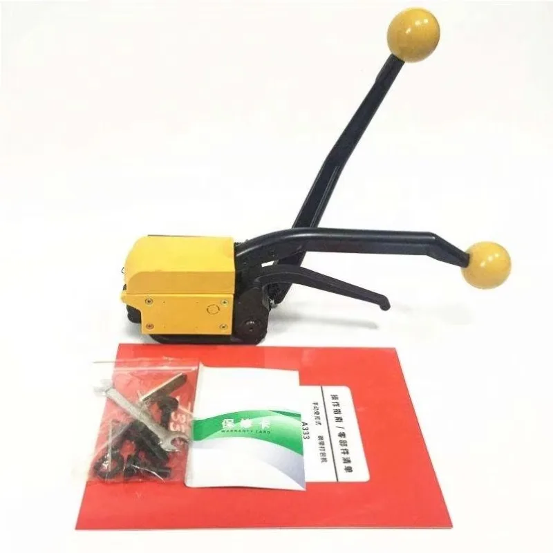 A333 Инструмент для обвязки стального ремешка 13-19 мм для пищевых напитков и текстилей Заводская цена Полуавтоматическая