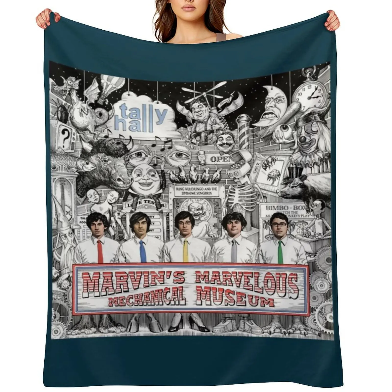 

tally hall grpahic vintage Throw Blanket Soft Plush Plaid christmas gifts Hair Summer Beddings Blankets