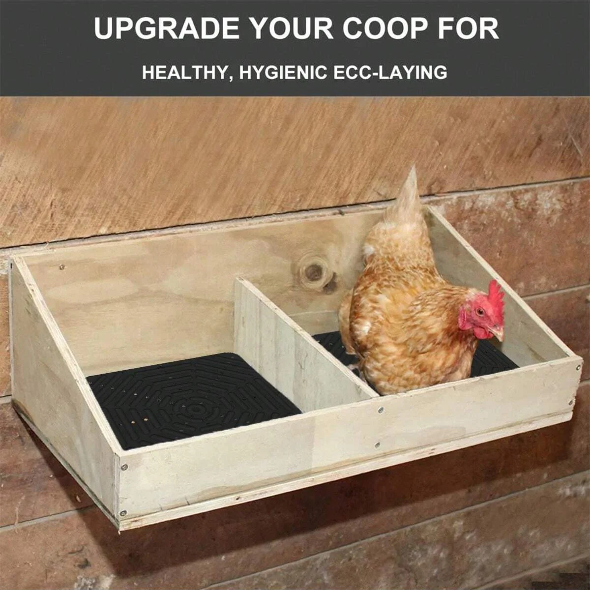 1pc-Washable, soft and durable chicken nest mat, reusable, portable chicken coop accessory