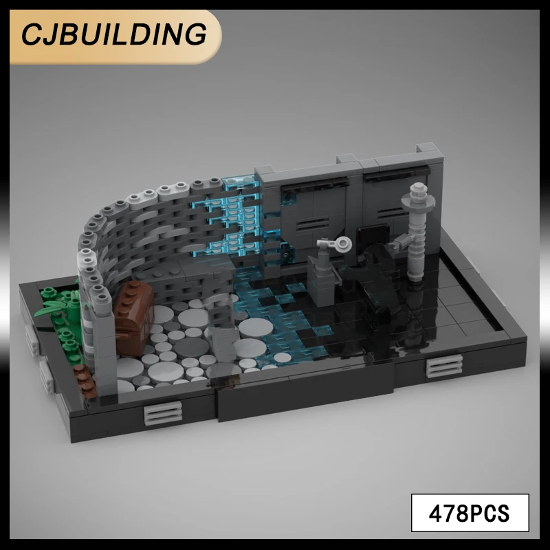 

Строительный блок MOC, звезда, фильм, сцена, вид на улицу, модель, сделай сам, собранные идеи, кирпичи, коллекция детских игрушек, подарок MOC- 107892