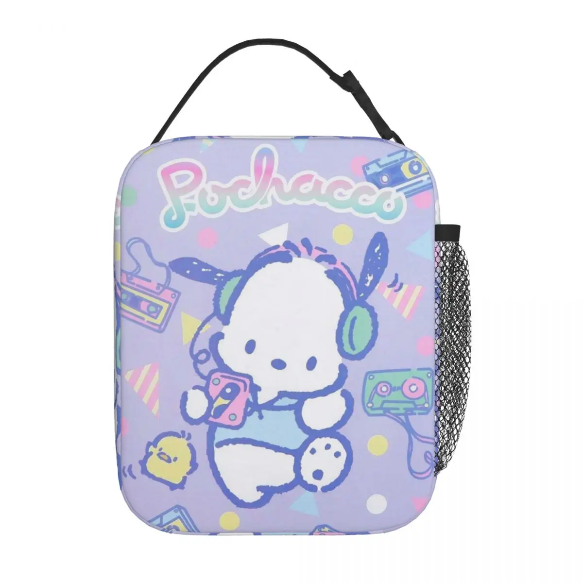 

Kawaii Pochacco Insulated Lunch Bags Thermal Bag Meal Container Cartoon Dog Portable Tote Lunch Box Food Storage Bags Office