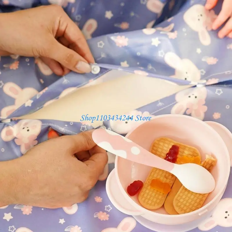 Baby Feeding Bib with Integrated Table Cover Water Resistant and Stain Resistant