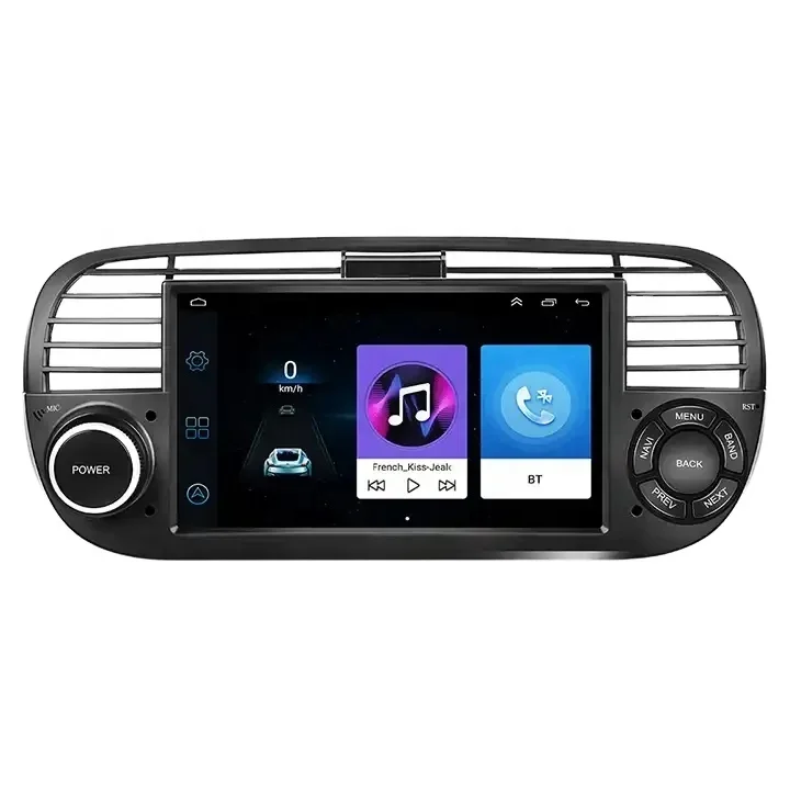 touch screen radio for car 7 inch android For Fiat 500 2007-2015 GPS navigation dsp carplay autoradio auto radio head unit