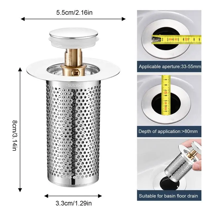 Bathroom Drain Hair Catcher Bath Stopper Plug Sink Strainer Filter Sewer Device Shower Hair Stopper Bathroom Accessories