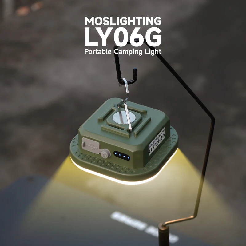 MOSLIGHTING Rechargeable Camping Lantern 900LM LED Tent Lights with Magnet Powerful Flashlights Power Bank Repair Emergency Lamp