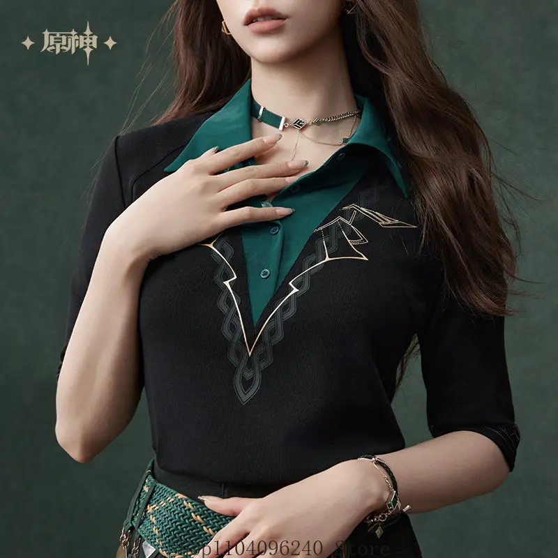 

Official Pre-sale Theme Impression Series Fake Two Knitted Sweaters Tops Anime Cosplay Halloween Genshin Impact Alhaitham