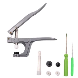 12mm/17mm Plastic Resin Snap Button Press Stud Cloth Button Press Machine Sewing Tool U Shape Fastener Snap Pliers KAM Button