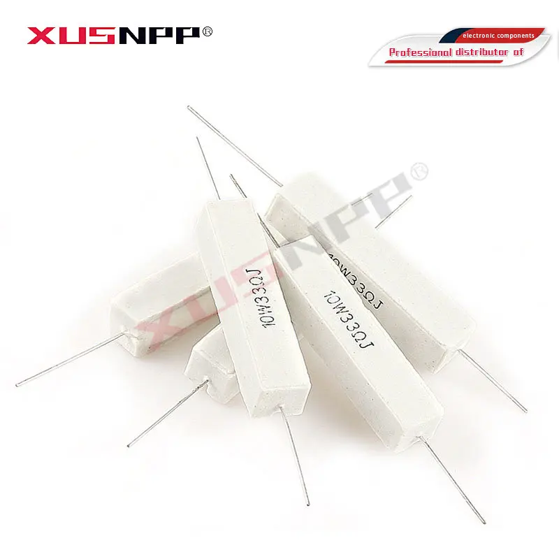 

10pcs 10W Cement resistance resistor 1 2 5 8 10 15 20 25 100 ohm 1R 2R 5R 8R 10R 15R 20R 25R 100R 1k 2k 10k